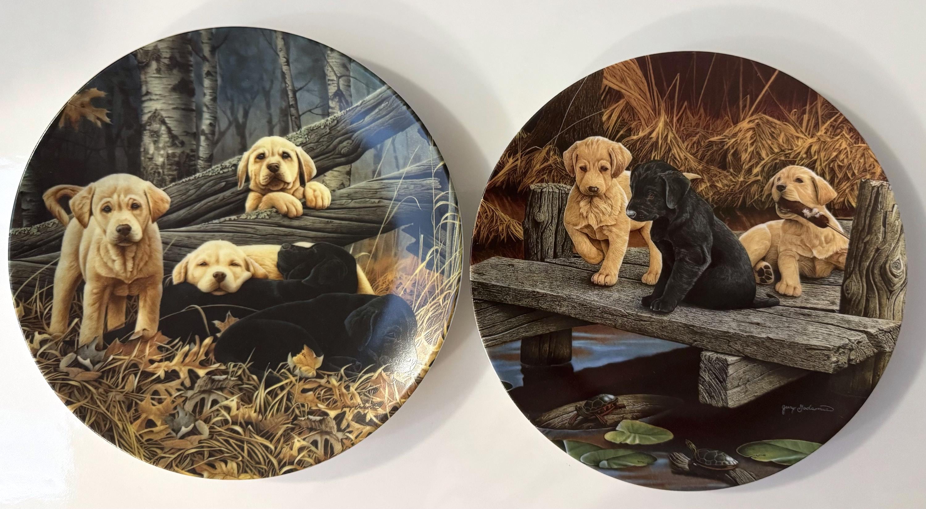1993 Bradford Exchange Limited Edition Collectors Plates,dog Days