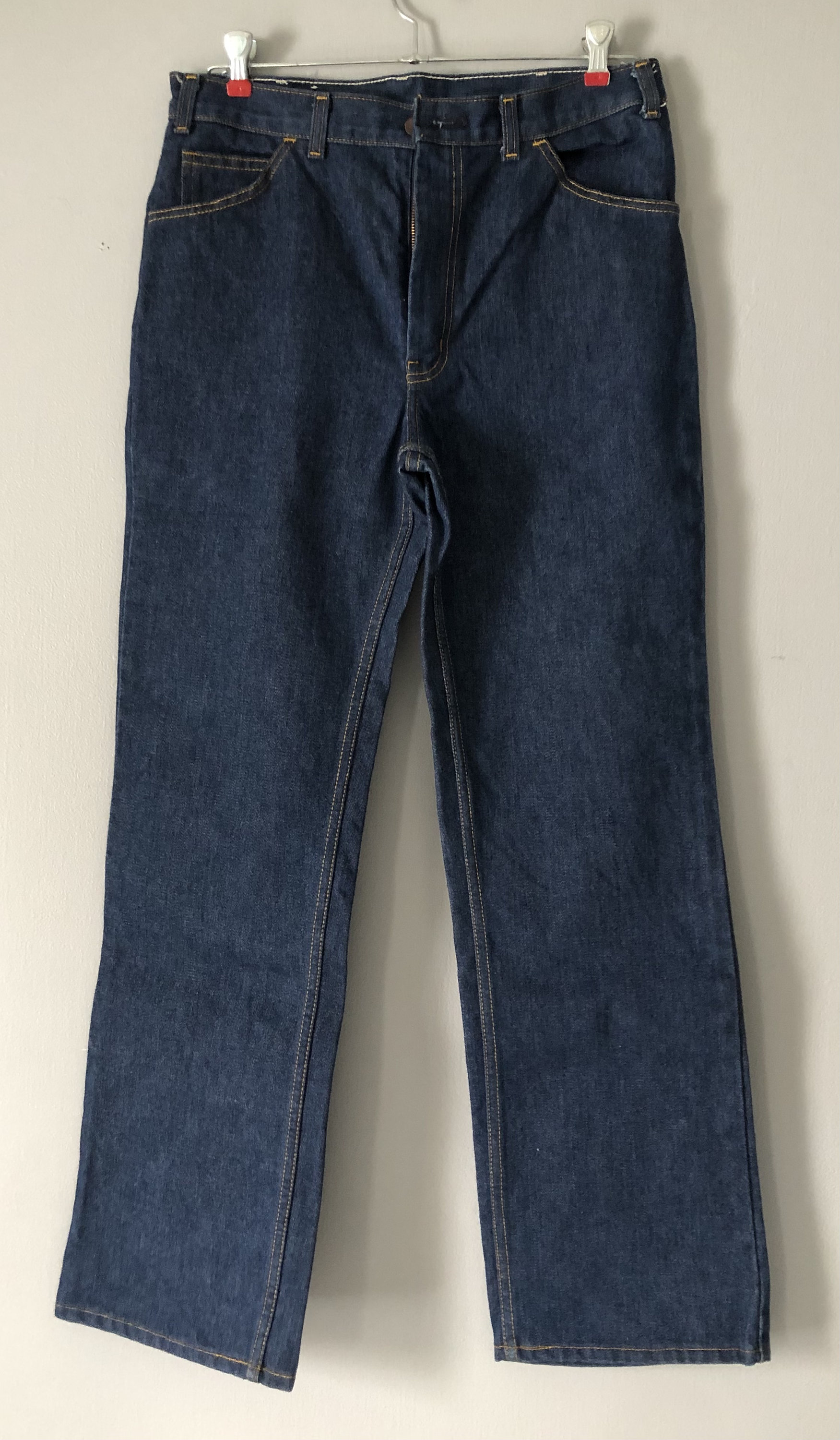 ★GLOWNY★ 96 VINTAGE DAMAGED WASHING JEANS (DARK BLUE) Vintage Unworn Dark Wash GWG Denim Jeans - Etsy