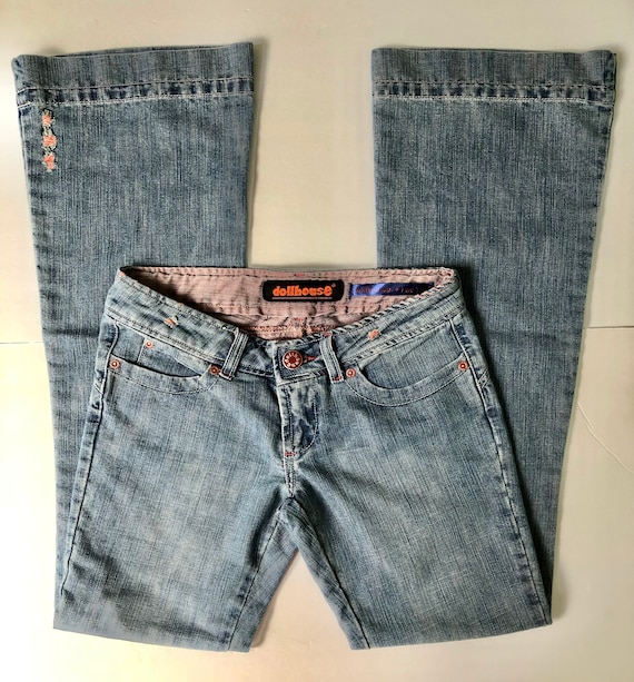 Vintage Dollhouse Two Tone Jeans bell Bottoms size 3 Etsy UK