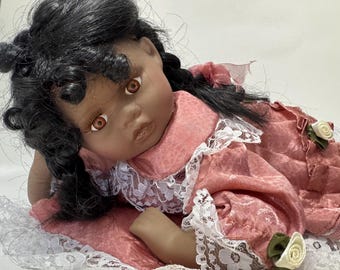 Cathay Collection African American porcelain doll