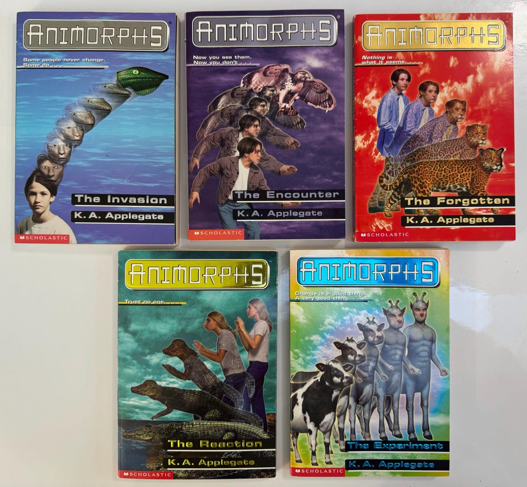 Set of 5 1990's Animorphs Paperback Novels by K.A Applegate - Etsy