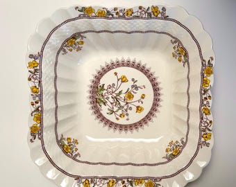 Vintage square Copeland Spode “Buttercup” serving bowl,2/7873 England