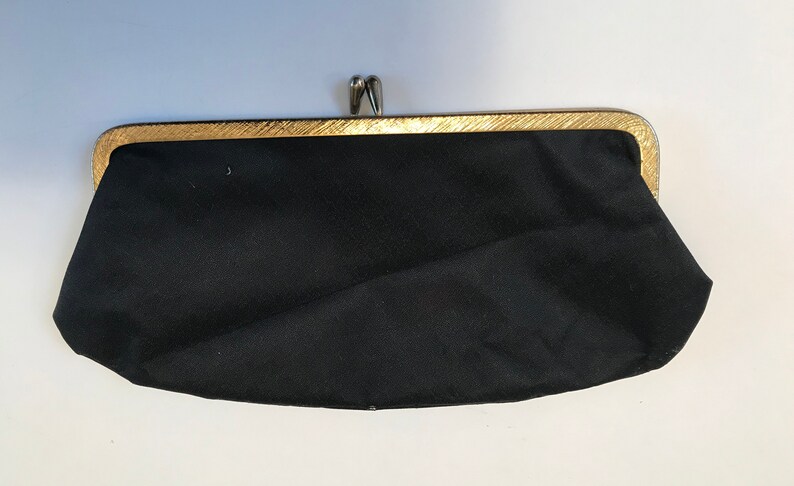 Vintage black change purse or clutch