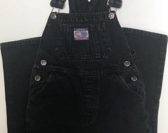 Vintage children’s Higher State overalls in black