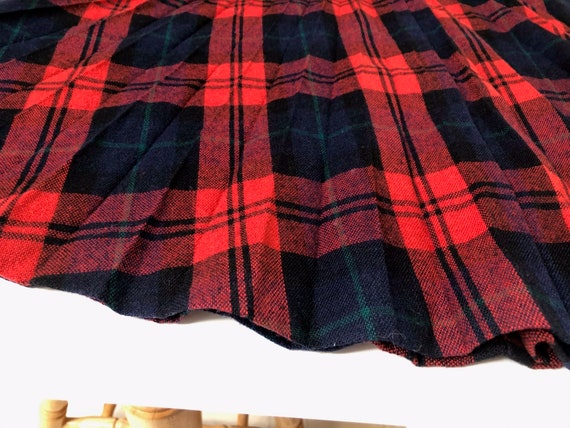 Vintage Peerless of Boston plaid wool skirt - image 3