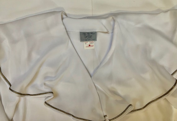 Vintage unworn white blouse/size 10 Style Rite Bl… - image 5