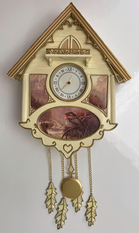 Bradford Editions “dawn's Bright Herald” Sculpted Wall Clock - Etsy