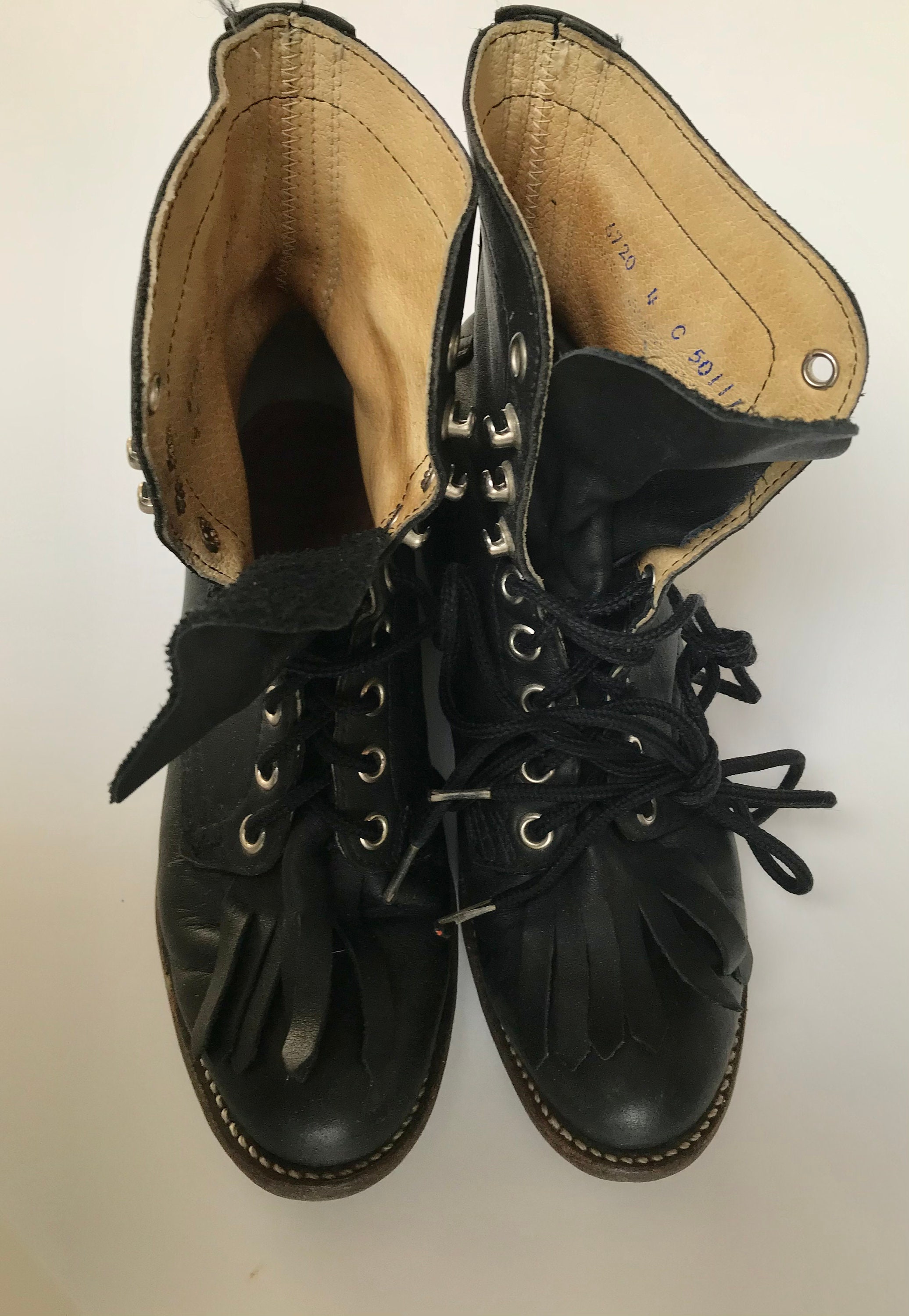 Vintage Biltrite Leather Boots/removable Fringe - Etsy Canada