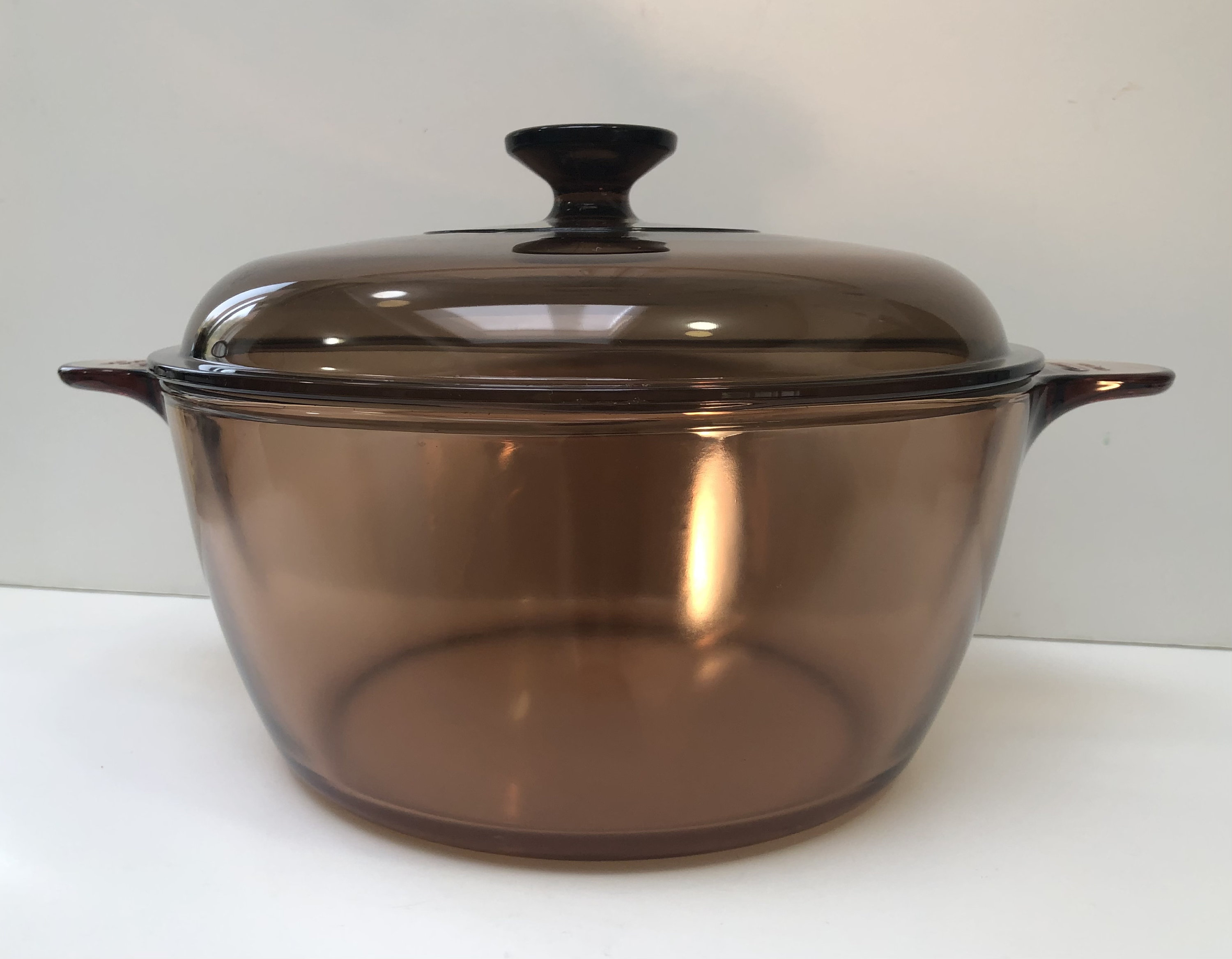 Vintage Vision Corning 4.5L Dutch Oven stock Pot vintage Glass Cookware heavy Duty Etsy
