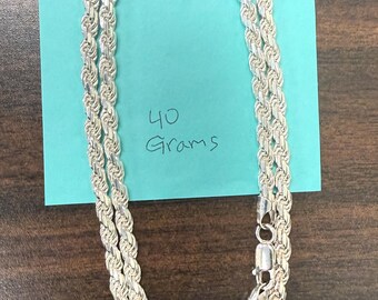 brand new .925 silver rope chain