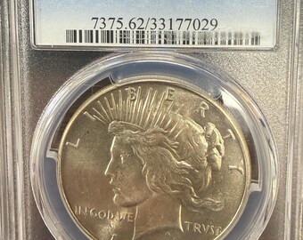 1934 PEACE D  PCGS MS62(90%) SILVER