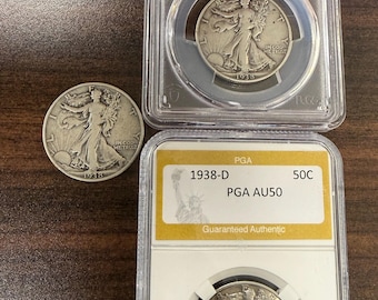 3- 90% silver walking liberty half D coins