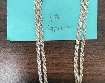 brand new .925 silver rope chain