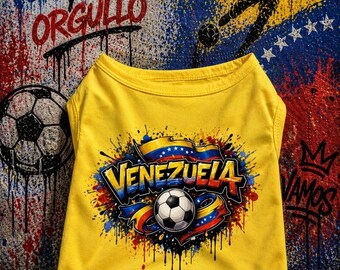 Venezuela Soccer-Inspired Dog Shirts – Show Off Your Pup’s Team Spirit!