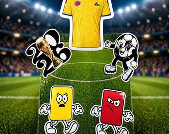 Colombia World Cup Soccer STICKER PACK !