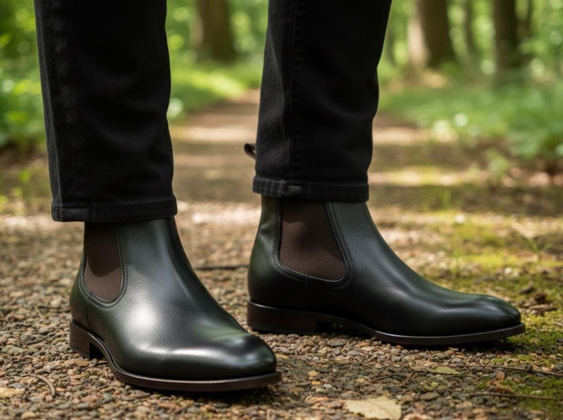 Men Black Dress Boots - Etsy Men Black Dress Boots - Etsy