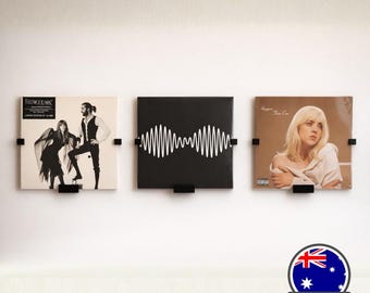 Paquete de 3 soportes para discos de vinilo - Montaje en pared