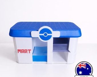 Pokemart TCG Organiser (Storage for Sleeves, Toploaders and Semi-rigid card holders)