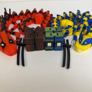 Wolverine & Deadpool Inspired Dragon + BONUS Fidget Toy