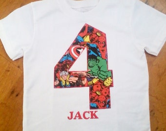 Avengers Birthday Shirt