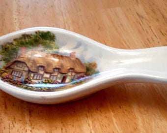 Vintage Spoon rest "Brixham Fine Earthenware" or "Made in Devon, England".