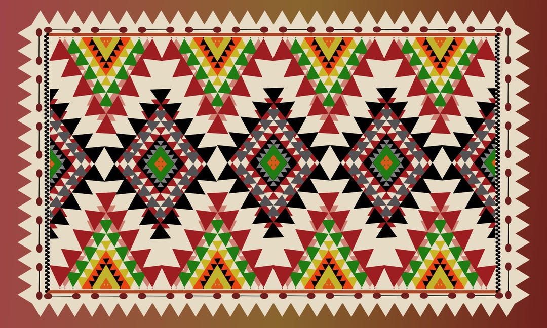 Boho Tribal Rug Pattern. - Etsy