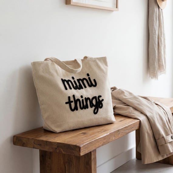 Personalized Grandma Tote Bag, Mimi Gift, Custom Mother’s Day Gift for Grandma