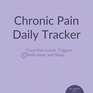 Registro diario imprimible del dolor crónico / Diario de síntomas + sueño + energía / Descarga instantánea / PDF tamaño carta estadounidense