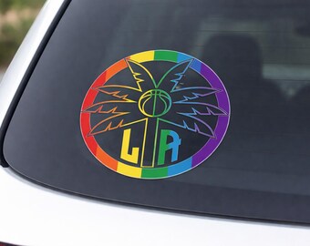 LA Sparks Decal – UV Protected Basketball Sticker WNBA