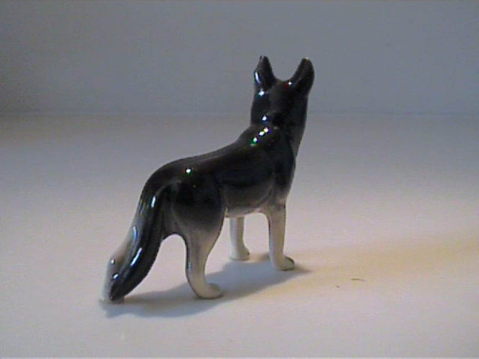 Vintage Miniature Hagen Renaker German Shepherd Dog Etsy