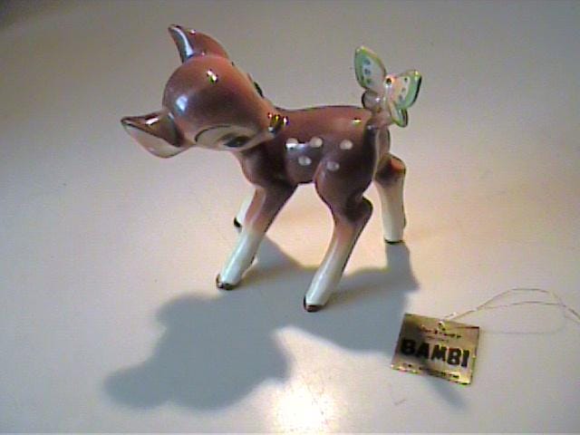 Vintage Bambi Figurine Ceramic - Etsy