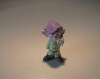 Figura vintage de cerámica de Disney "Dopey el Enanito" de Blancanieves - Japón