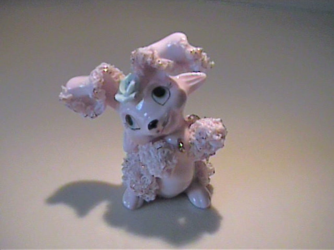 Traditional Spaghetti Rabbit Vintage 1950's Ceramic Pink Spaghetti Bunny Rabbit - Etsy