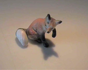 Vintage 1960's miniature bone china fox