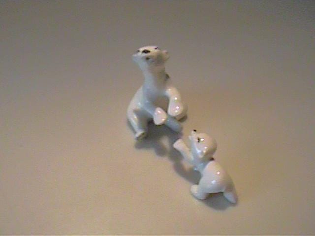 スキーベアー Hagen Renaker Vintage 1960'S Miniature Hagen Renaker Papa White Polar Bear