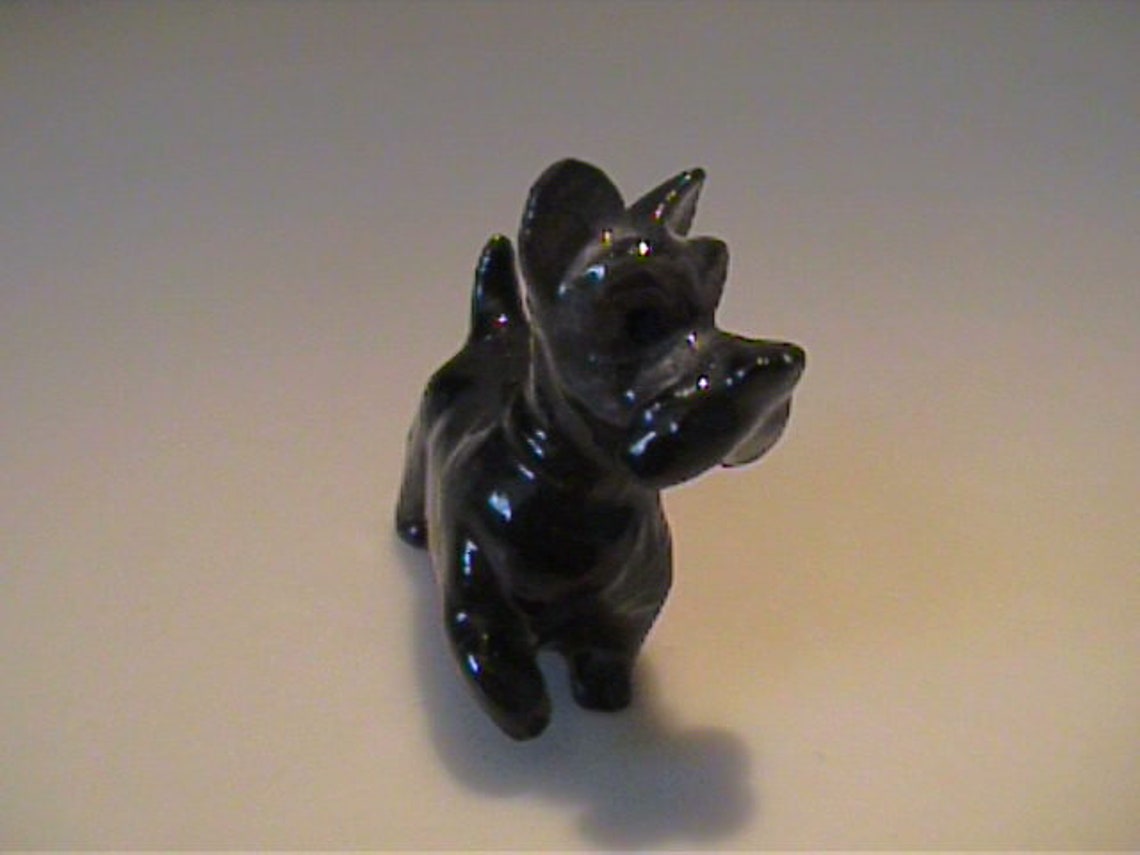 Vintage Hagen Renaker Miniatur Disney Jock der alles schwarze | Etsy