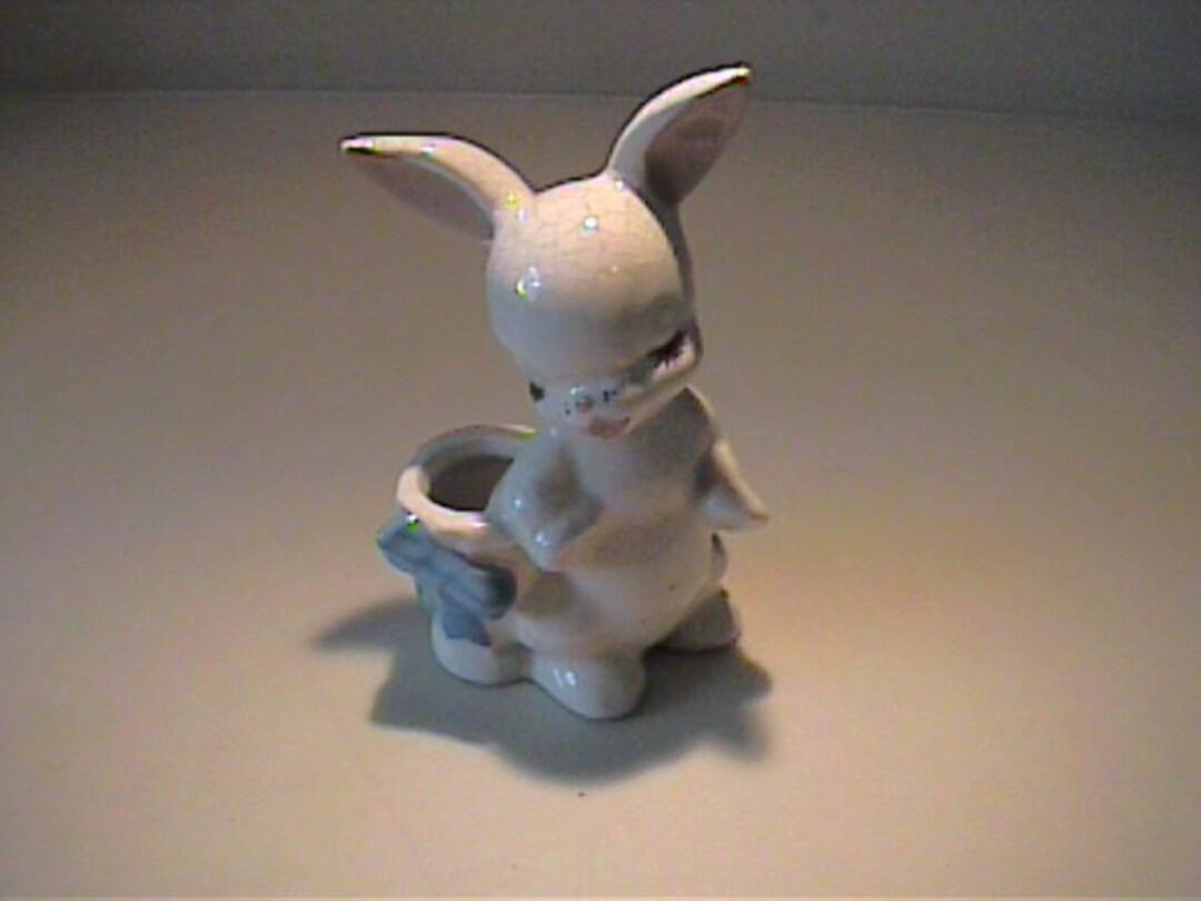 Vintage 1940's California Pottery De Lee White Bunny - Etsy Australia