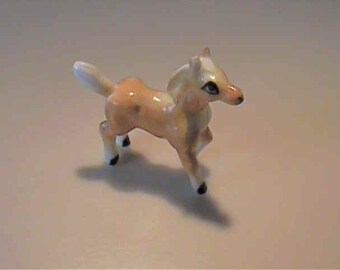 Vintage 1960's miniature bone china Palomino colt foal horse