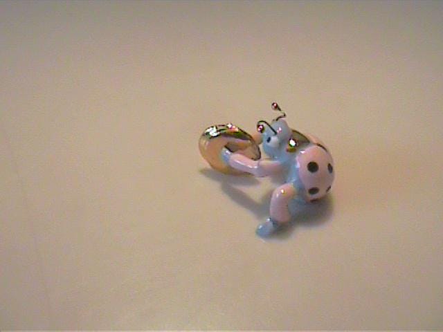 Vintage 1950's Miniature Hagen Renaker Bug Band Pink & Blue