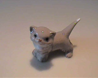 Vintage 1959 Hagen Renaker miniature gray Persian kitten