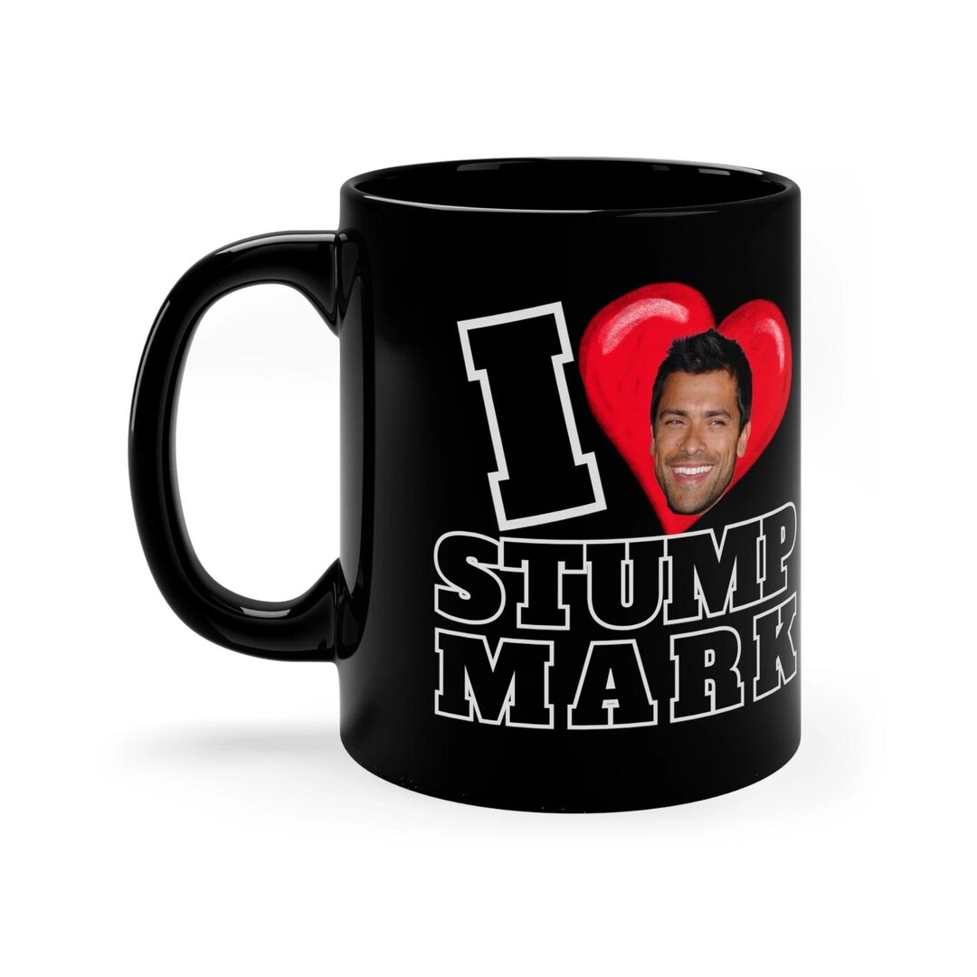 Live Kelly and Mark Inspired- I Love Stump Mark 11oz Black Mug - Etsy