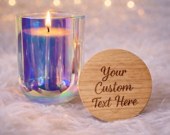 Personalized engraved 9oz candle or set