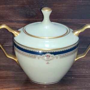 Lenox Buchanan China Sugar Bowl with Lid Mint Condition
