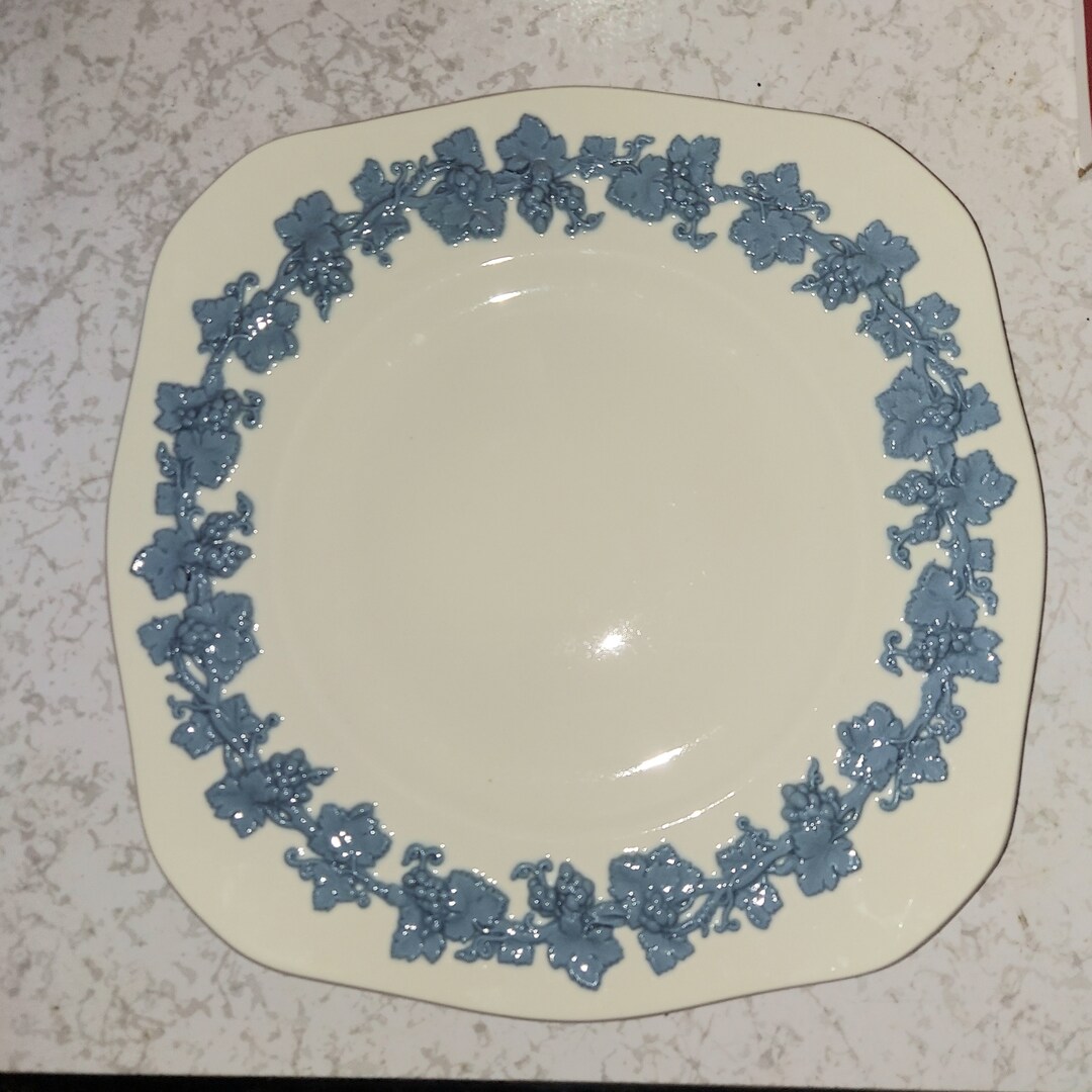 Set of 3 Wedgwood Queensware Square Luncheon Plates 8 5/8 Plain Edge