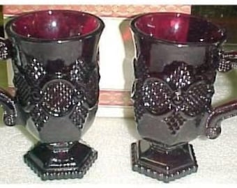 アンカーホッキング アンバー レインフラワー ピッチャー - Etsy 日本