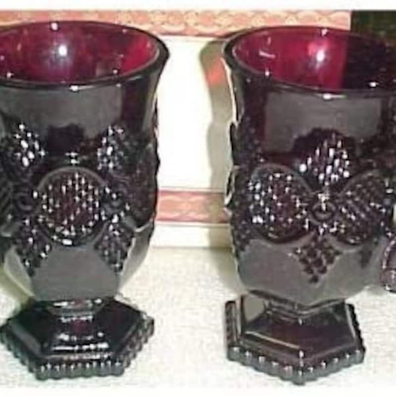 Avon Cape Cod Ruby Red Glass - Etsy