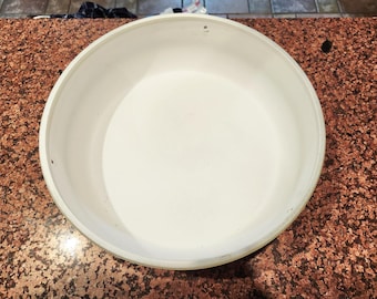 Pantalla de vidrio esmerilado de 40,6 cm de diámetro, plana, con montaje de 3 orificios, vidrio grueso.