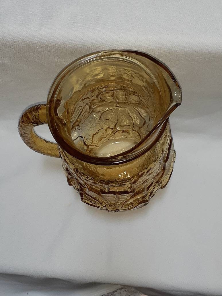 アンカーホッキング アンバー レインフラワー ピッチャー - Etsy 日本