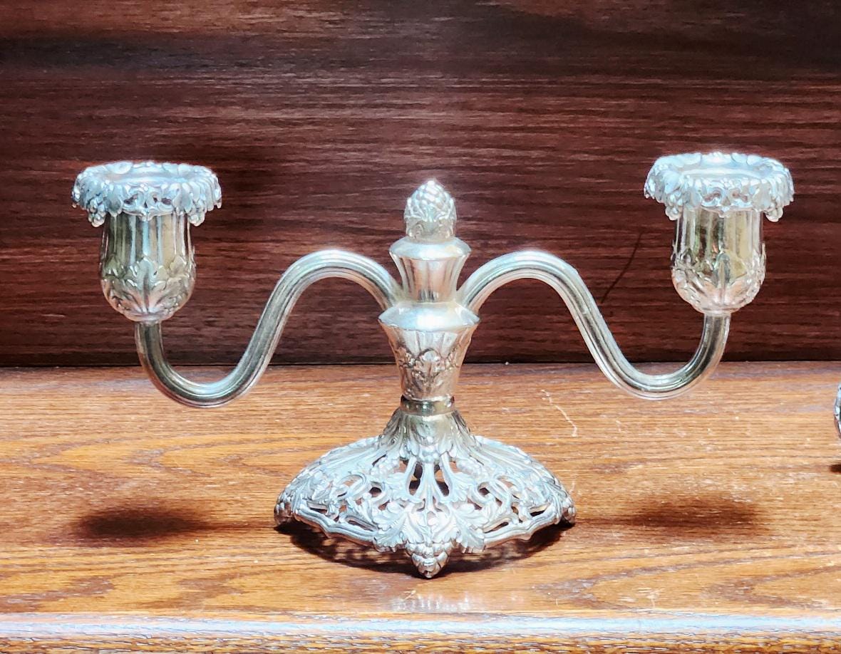 Reed & Barton リード＆バートン スターリングシルバー燭台 ペア Reed and Barton Silver Candelabra - Etsy