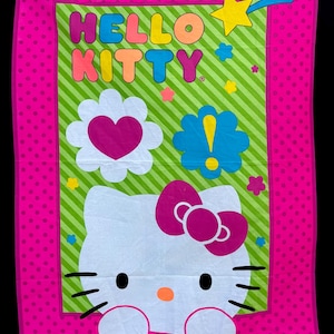 OOP 2013 Hello Kitty Neon Expressions Fabric Panel: 36” x 44”